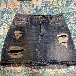 Hollister denim skirt